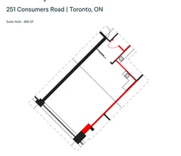 245 Consumers Rd, Toronto, ON à louer Plan d’étage– Image 1 sur 1