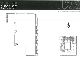 122 S Michigan Ave, Chicago, IL à louer Plan d’étage– Image 1 sur 1