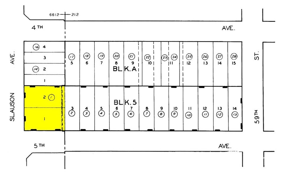 2610-2616 W Slauson Ave, Los Angeles, CA à louer - Plan cadastral – Image 2 sur 6