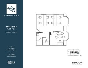 425 S Financial Pl, Chicago, IL à louer Plan d’étage– Image 1 sur 5