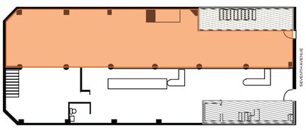 291 Seventh Ave, New York, NY à louer Plan d’étage– Image 2 sur 2