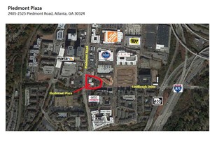 2423 Piedmont Rd NE, Atlanta, GA - VUE AÉRIENNE  vue de carte