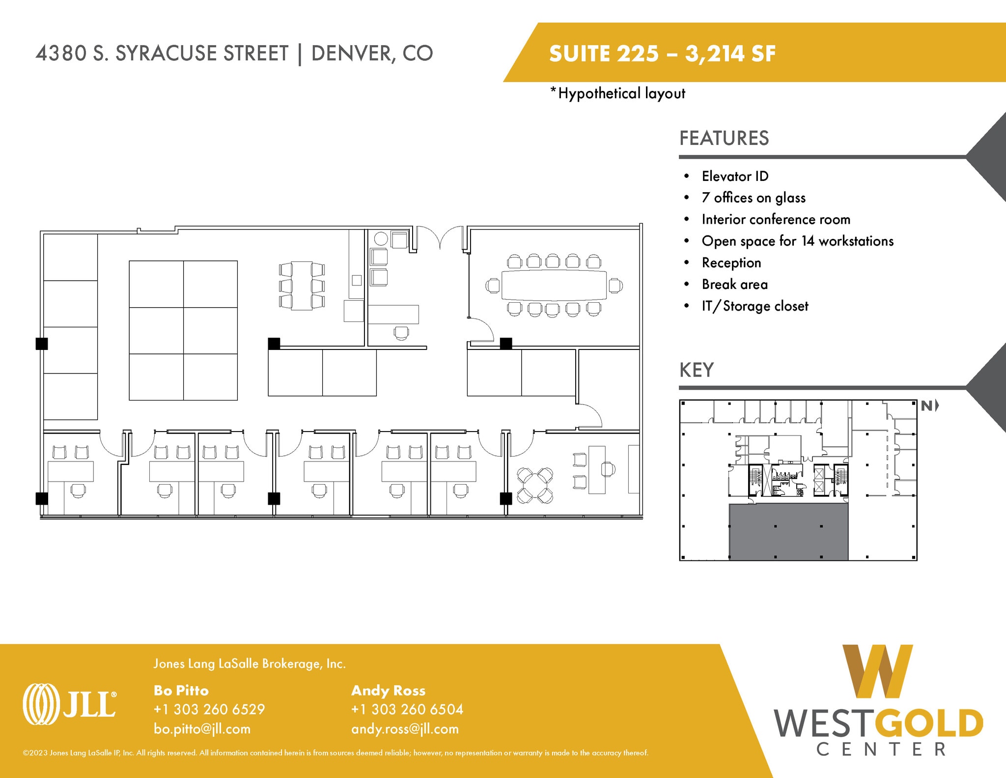4380 S Syracuse St, Denver, CO à louer Plan d’étage– Image 1 sur 3