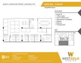 4380 S Syracuse St, Denver, CO à louer Plan d’étage– Image 1 sur 3