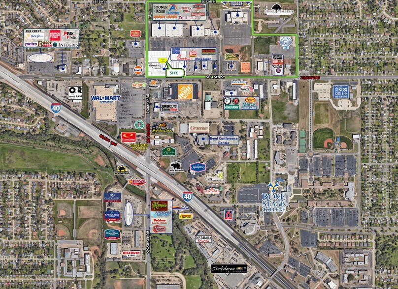 SE 15th St & S Sooner Rd, Oklahoma City, OK à louer - Aérien – Image 1 sur 2