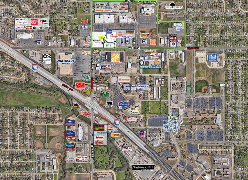 SE 15th St & S Sooner Rd, Oklahoma City, OK à louer - Aérien – Image 1 sur 2