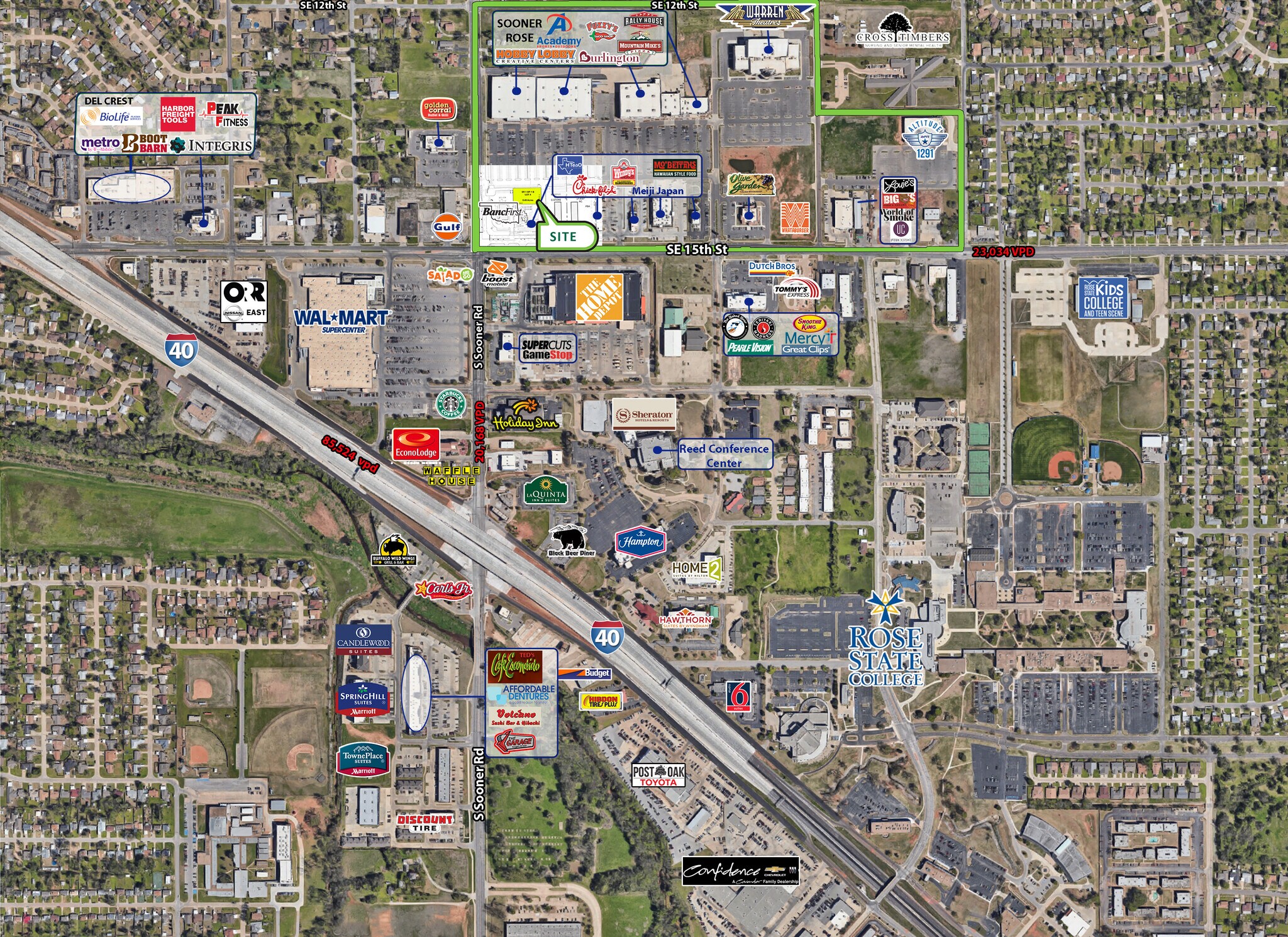 SE 15th St & S Sooner Rd, Oklahoma City, OK à louer Aérien– Image 1 sur 3