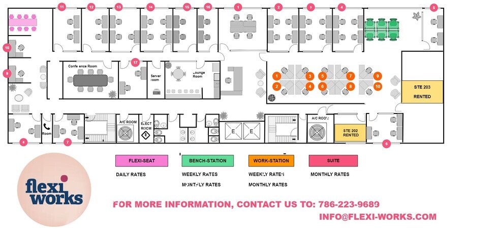 2100 Coral Way, Miami, FL à louer - Plan d’étage – Image 3 sur 9