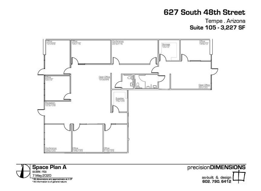 637 S 48th St, Tempe, AZ à louer Plan d’étage– Image 1 sur 1
