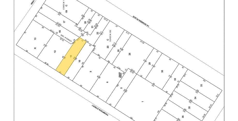 228 Thompson St, New York, NY à louer - Plan cadastral – Image 2 sur 15