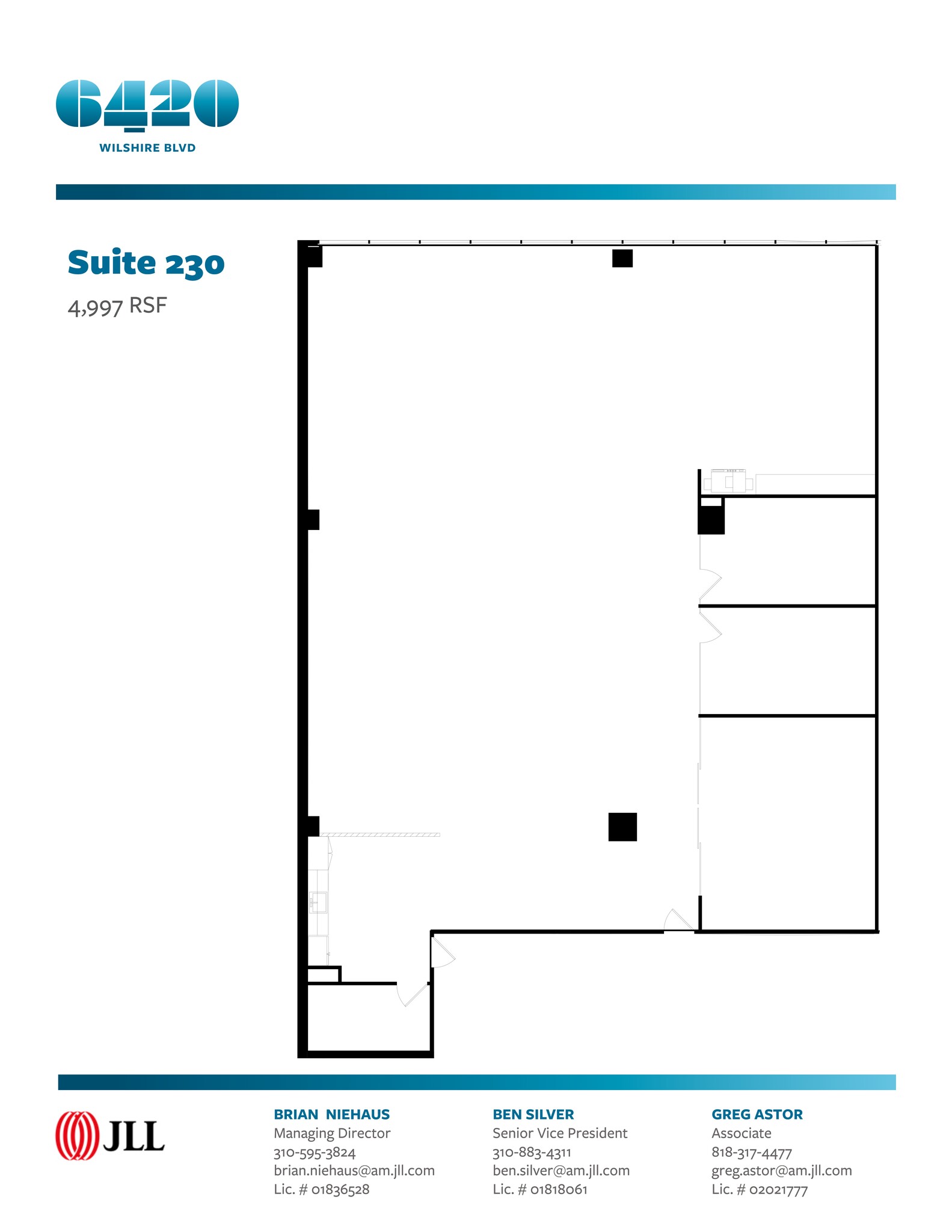 6420 Wilshire Blvd, Los Angeles, CA à louer Plan de site– Image 1 sur 1