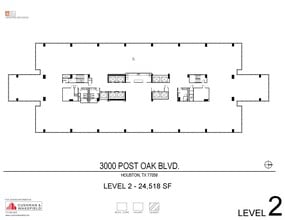 3000 Post Oak Blvd, Houston, TX à louer Plan d’étage– Image 1 sur 1