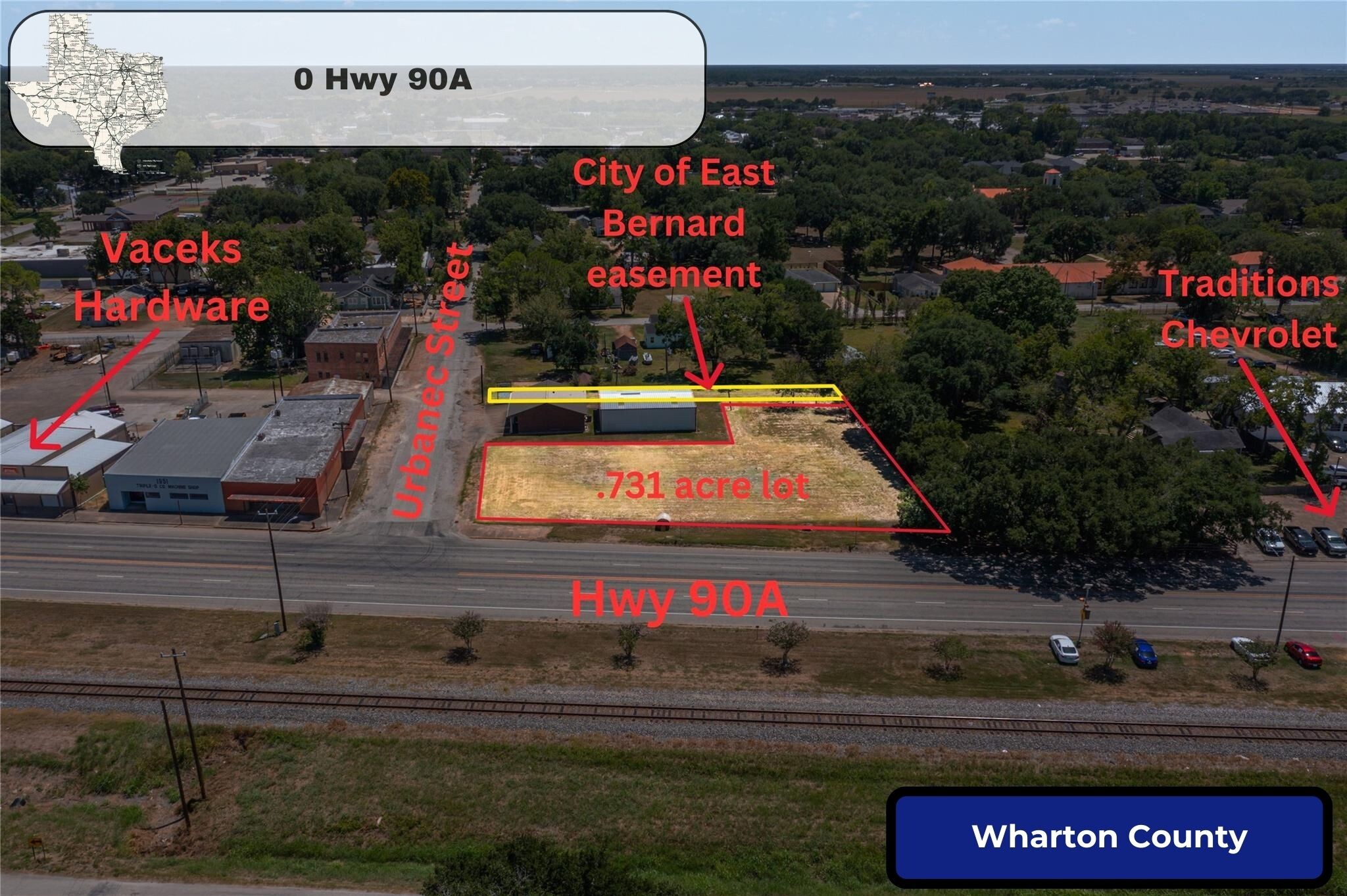 802 Main Street, East Bernard, TX à vendre Aérien– Image 1 sur 12