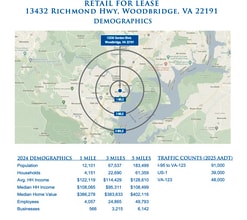 13408-13450 Jefferson Davis Hwy, Woodbridge, VA à louer Carte– Image 2 sur 3