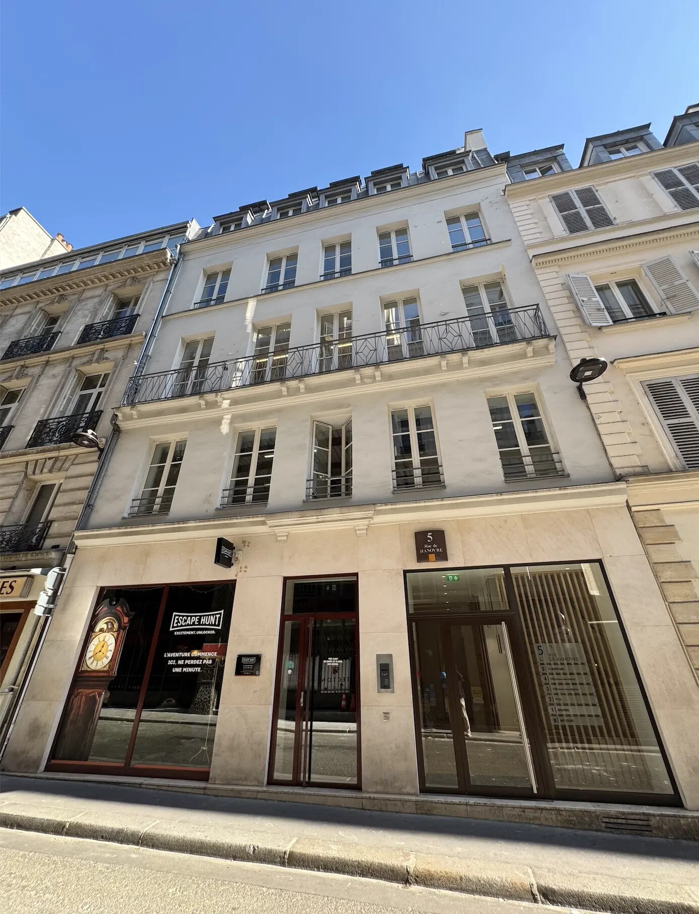 5 Rue De Hanovre, Paris à louer Photo de l’immeuble– Image 1 sur 10