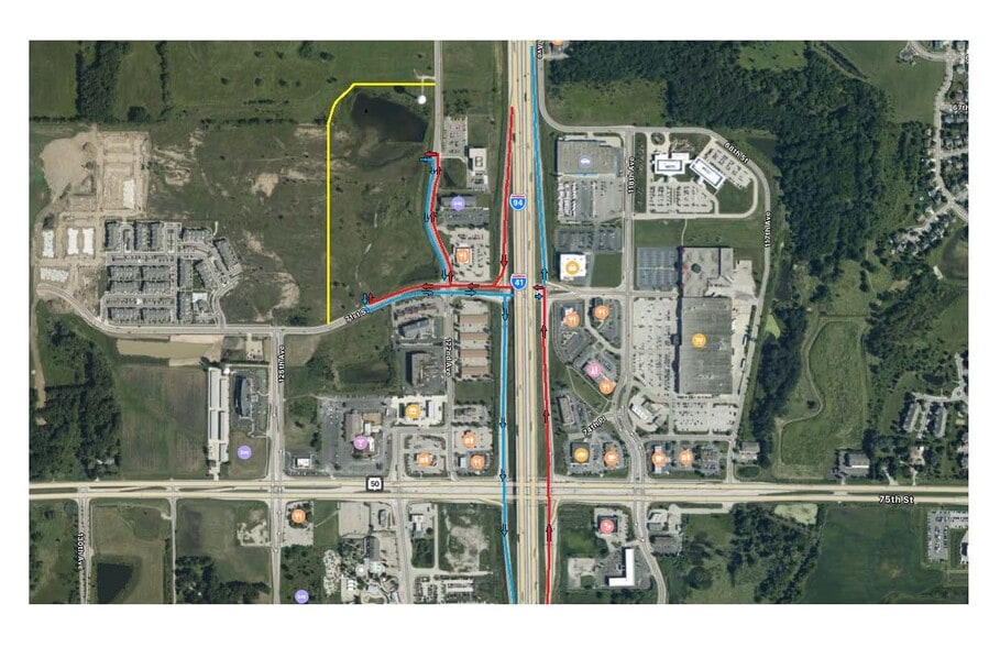 71st Street and Interstate 94 Hwy, Kenosha, WI à vendre - Aérien – Image 1 sur 1