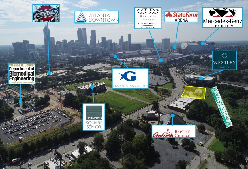 400 Northside Dr NW, Atlanta, GA à vendre - Aérien – Image 2 sur 12