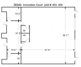38340 Innovation Ct, Murrieta, CA à louer Plan d’étage type– Image 2 sur 11