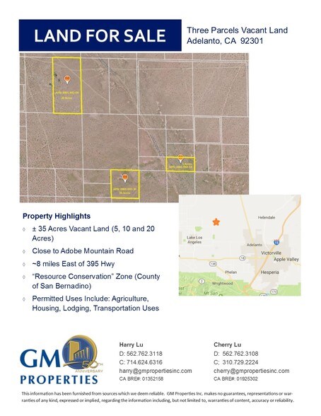 Adobe Mountain Rd, Adelanto, CA à vendre - Photo de l’immeuble – Image 3 sur 3