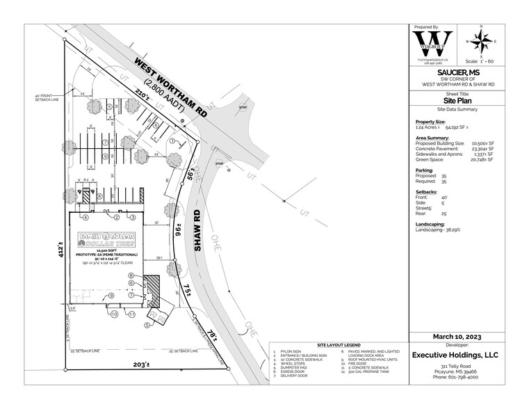 19863 Wortham Rd, Saucier, MS à vendre - Plan de site – Image 2 sur 3