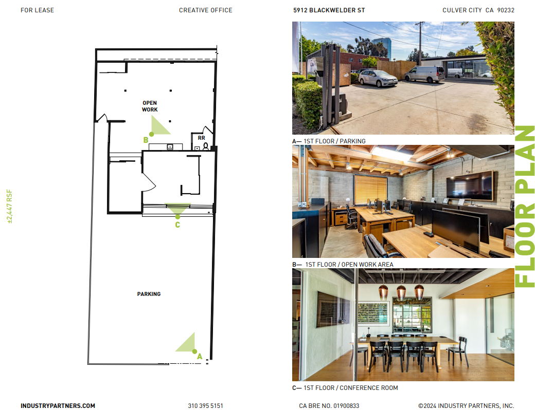 5912 Blackwelder St, Culver City, CA à louer Plan d’étage– Image 1 sur 1