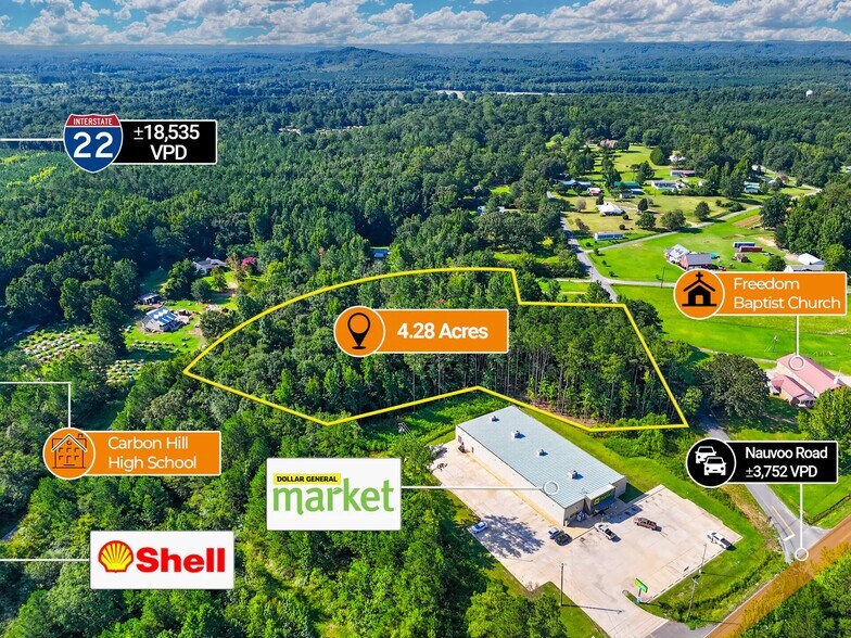 adj. to 1624 Nauvoo Road, Carbon Hill, AL à vendre - Photo de l’immeuble – Image 3 sur 5