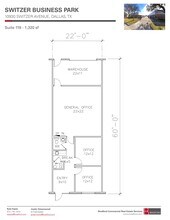 10930 Switzer Ave, Dallas, TX à louer Plan d’étage– Image 1 sur 1