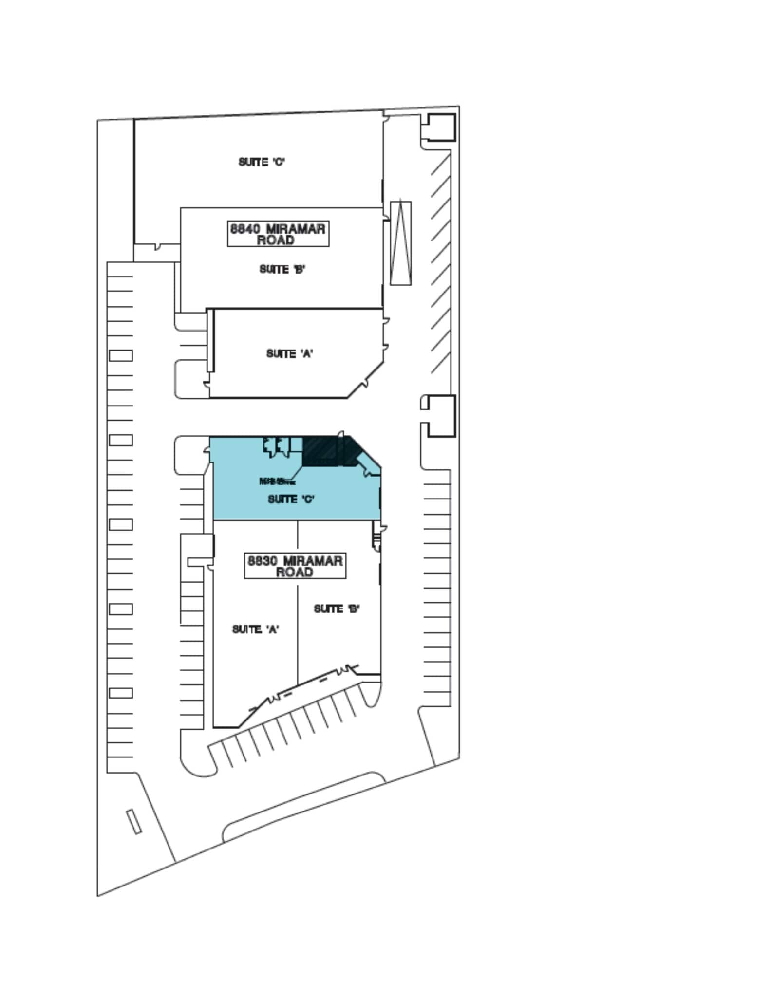 8830 Miramar Rd, San Diego, CA à louer Plan de site– Image 1 sur 1