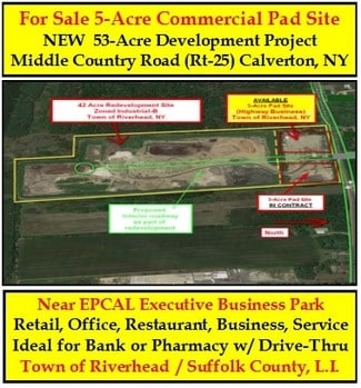 Plus de détails pour Route 25, Calverton, NY - Terrain à vendre