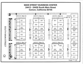 24418 S Main St, Carson, CA à louer Plan de site– Image 2 sur 7