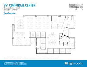 701 Corporate Center Dr, Raleigh, NC à louer Plan d’étage– Image 1 sur 2