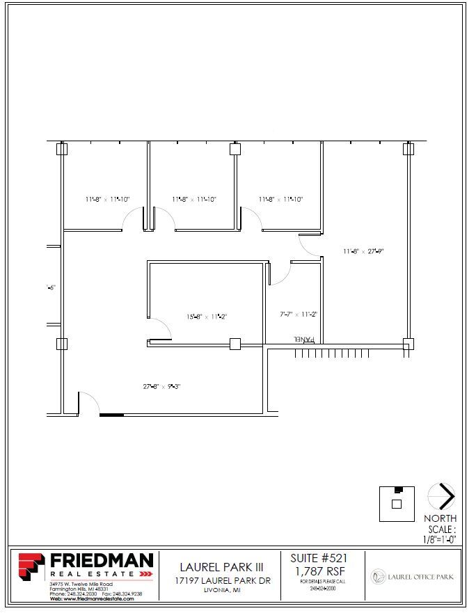 17197 N Laurel Park Dr, Livonia, MI à louer Plan d’étage– Image 1 sur 3