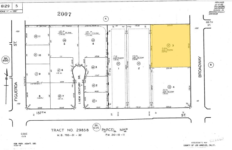 15507-15517 Broadway Center St, Gardena, CA à louer - Plan cadastral – Image 2 sur 18