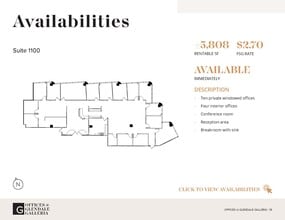 100 W Broadway, Glendale, CA à louer Plan d’étage– Image 1 sur 1