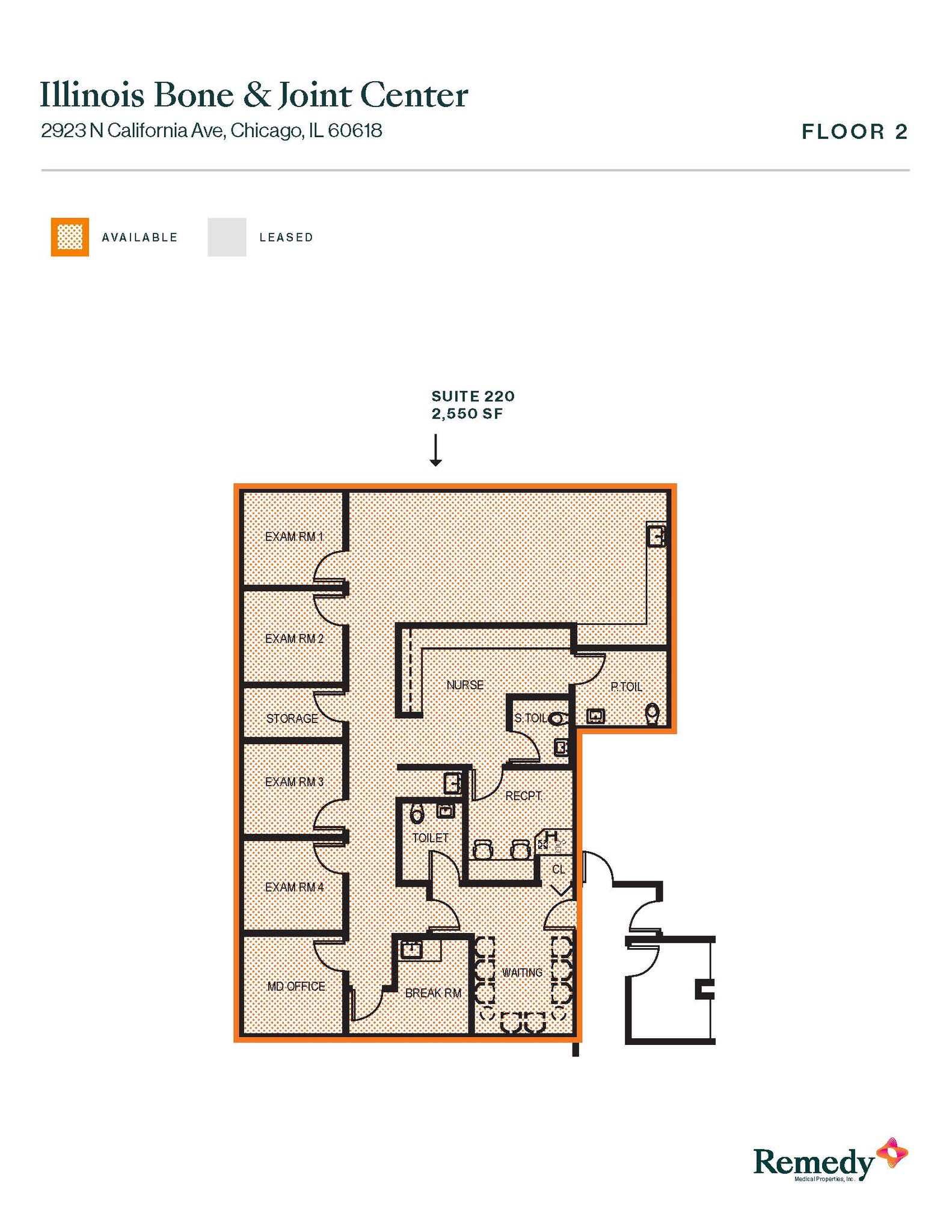 2923 N California Ave, Chicago, IL à louer Plan d’étage– Image 1 sur 2