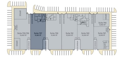 733-747 Kimberly Dr, Carol Stream, IL à louer Plan d’étage– Image 1 sur 1