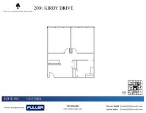 2001 Kirby Dr, Houston, TX à louer Plan d’étage– Image 1 sur 1