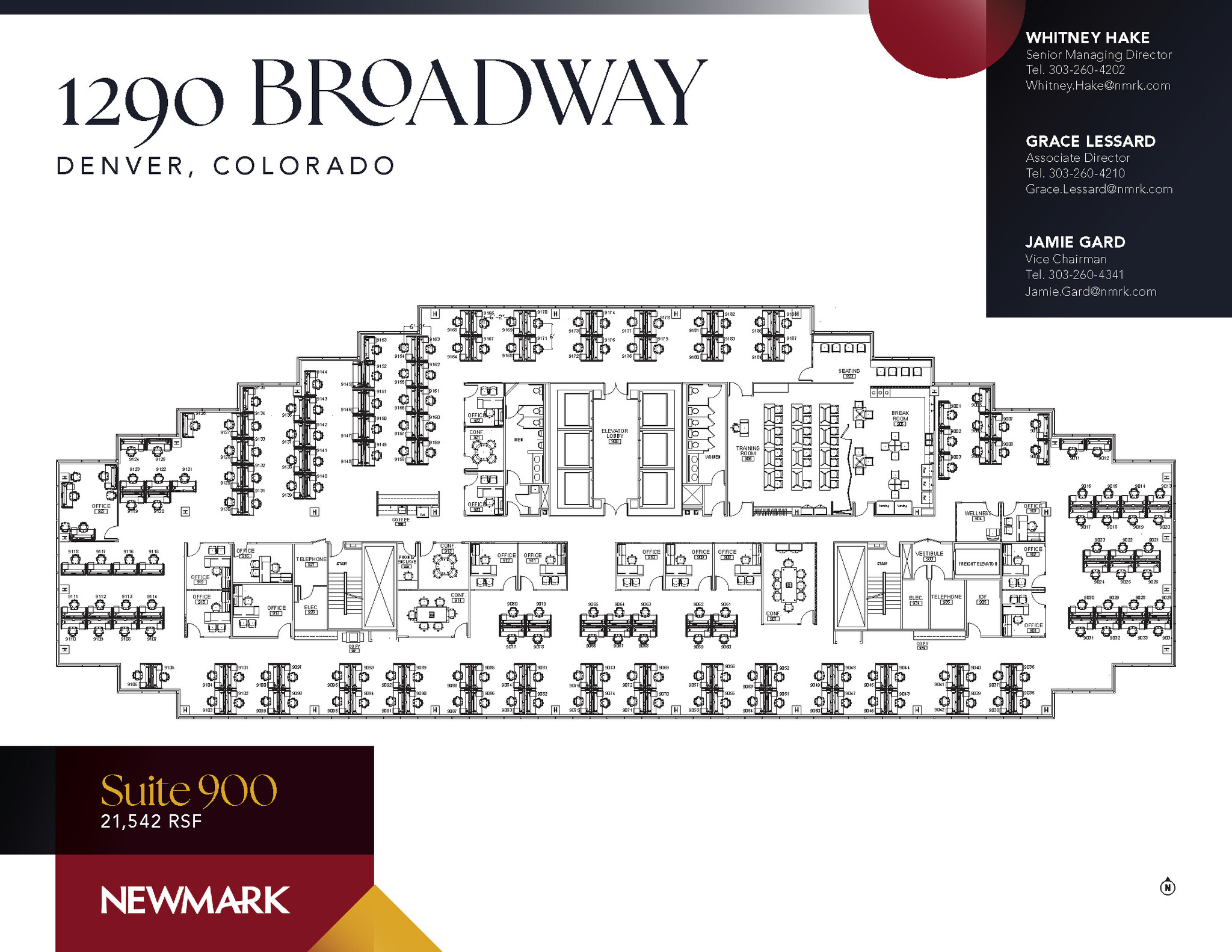 1290 Broadway, Denver, CO à louer Plan d’étage– Image 1 sur 1