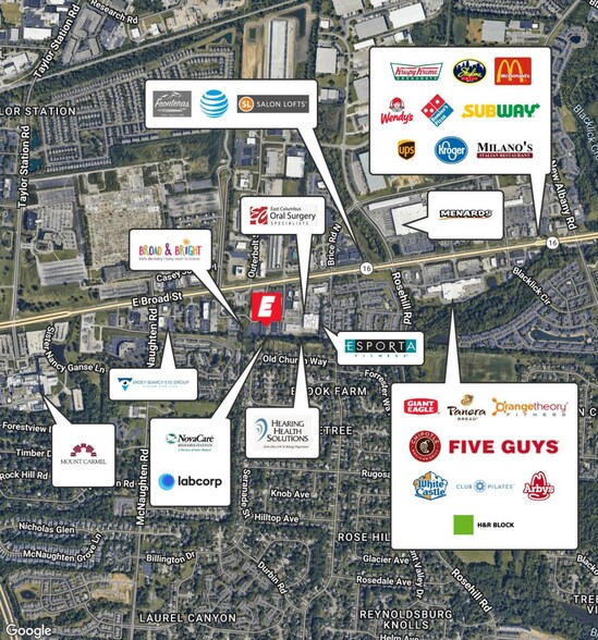 6465 E Broad St, Columbus, OH à louer - Aérien – Image 2 sur 2