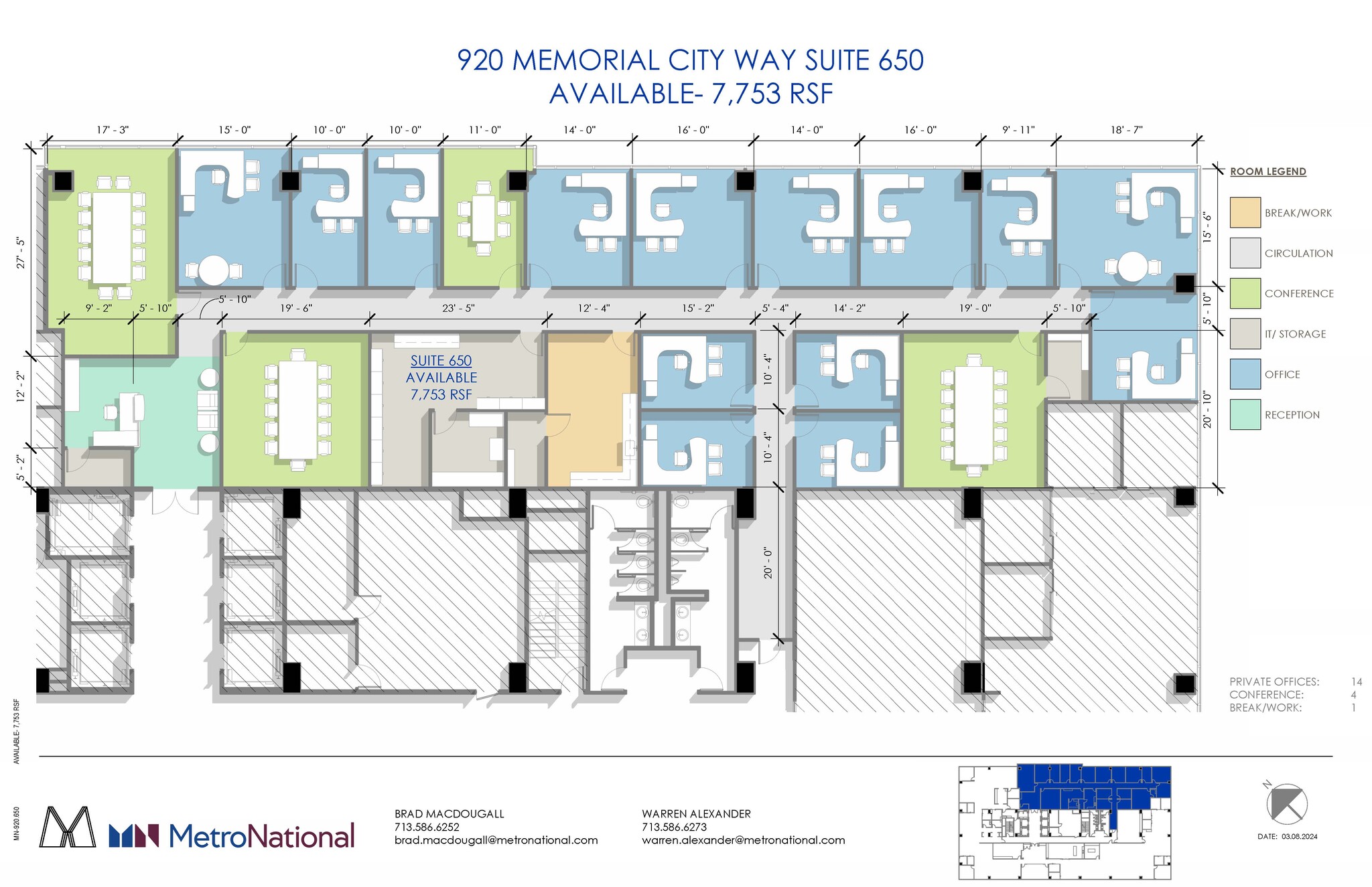 920 Memorial City Way, Houston, TX à louer Plan d’étage– Image 1 sur 1