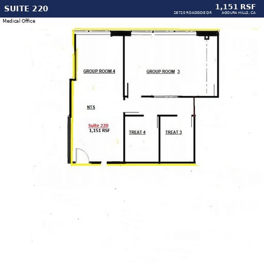 28720 Roadside Dr, Agoura Hills, CA à louer Plan d’étage– Image 1 sur 1