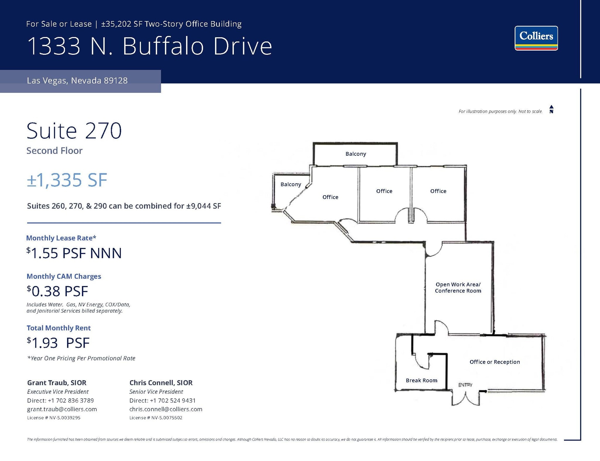1333 N Buffalo Dr, Las Vegas, NV à louer Plan d’étage– Image 1 sur 1