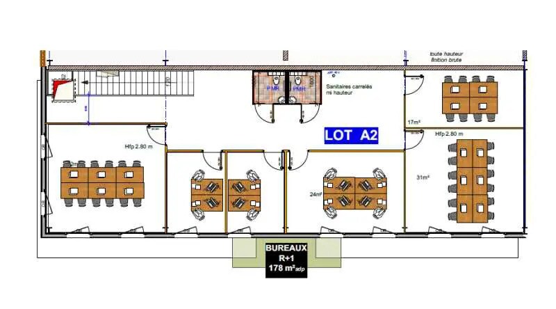 Local commercial dans Villefranche-sur-Saône à louer - Plan d’étage – Image 3 sur 3