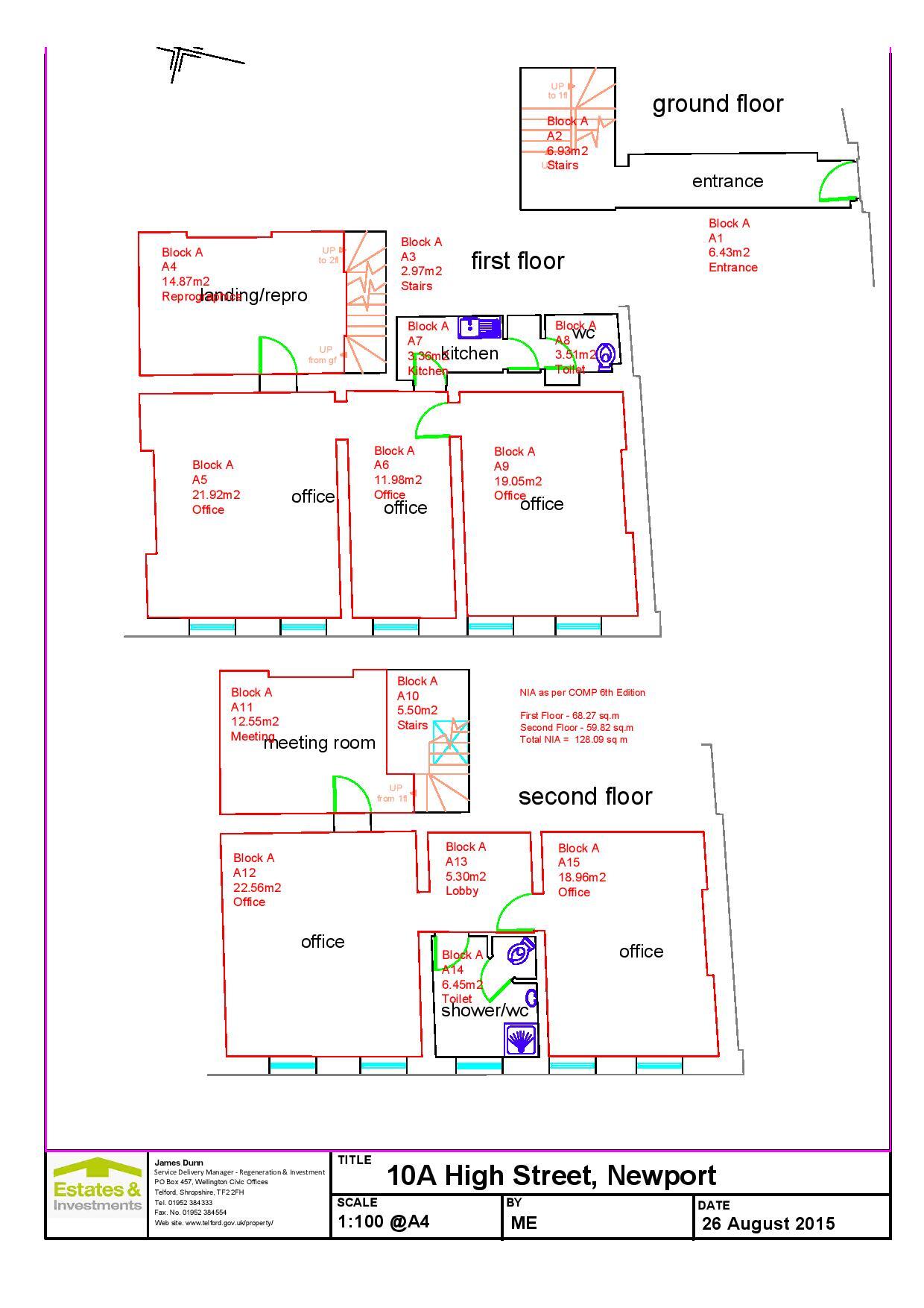 10A High St, Newport à louer Plan d’étage– Image 1 sur 1
