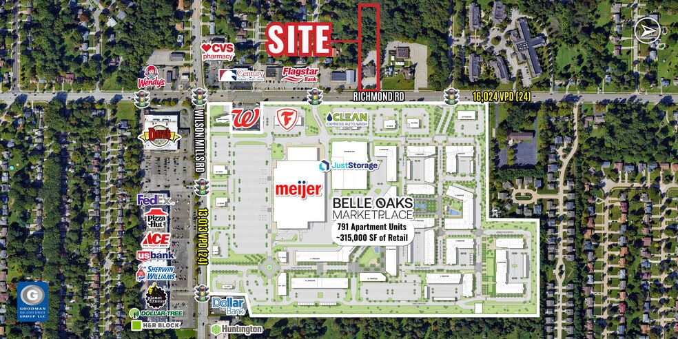 690 Richmond Rd, Richmond Heights, OH à louer - Aérien – Image 2 sur 25