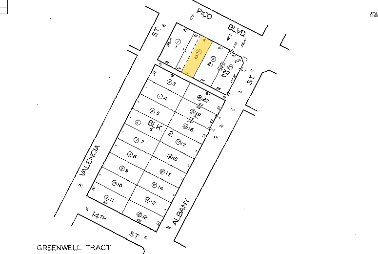 1412-1414 W Pico Blvd, Los Angeles, CA à louer - Plan cadastral – Image 2 sur 4