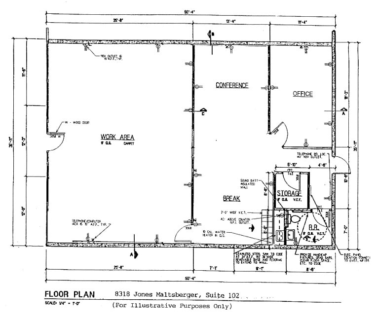 8318 Jones Maltsberger Rd, San Antonio, TX à louer Plan d’étage– Image 1 sur 7