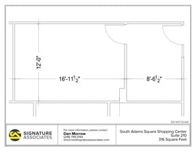 725 S Adams Rd, Birmingham, MI à louer Plan d’étage– Image 1 sur 1
