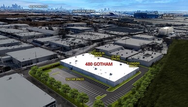 480 Gotham Pky, Carlstadt, NJ - Vue aérienne  vue de carte
