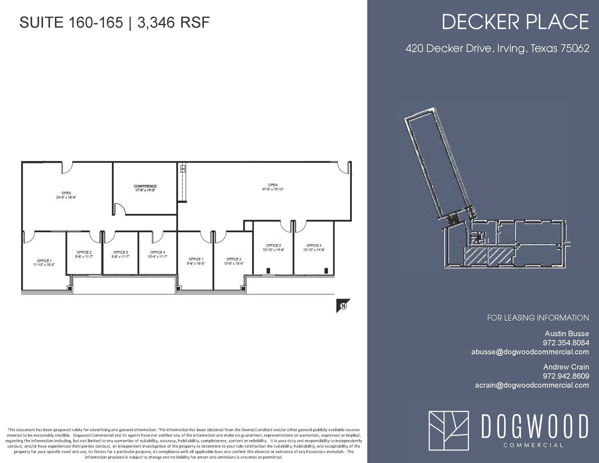 420 Decker Dr, Irving, TX à louer Plan d’étage– Image 1 sur 1